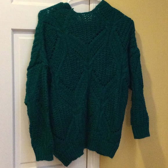 Teal cardigan, size small. - Picture 5 of 6